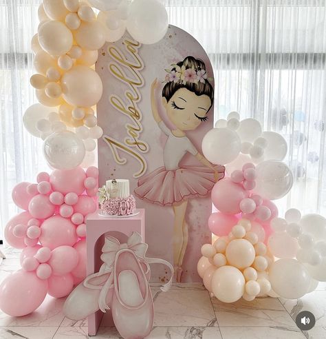 Ballerina Backdrop Ideas, Ballerina Decorations Party, Angelina Ballerina Party, Ballerina Baby Shower Ideas, Tutu Cute 2nd Birthday Party, Ballet Party Ideas, Ballerina Backdrop, Ballet Birthday Party Ideas, Ballerina Birthday Decorations