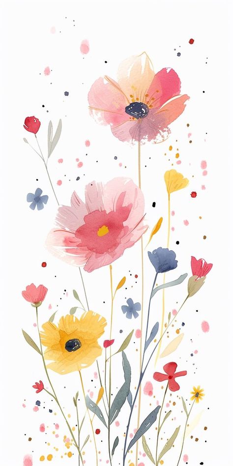 Idee Cricut, Floral Wallpaper Iphone, Wallpaper Ipad, Seni Cat Air, Spring Wallpaper, Watercolor Flower Art, 수채화 그림, Flower Background Wallpaper, Phone Wallpaper Images