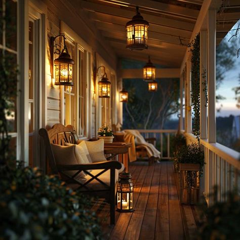 17+ Stylish Porch Lighting Ideas to Enhance Your Outdoor Space • 333+ Images • [ArtFacade] Porch Lighting Ideas, Walden House, Porch Lanterns, Porch Lamp, Modern Porch, Vintage Porch, Modern Lamps, Rustic Lanterns, Vintage Lanterns