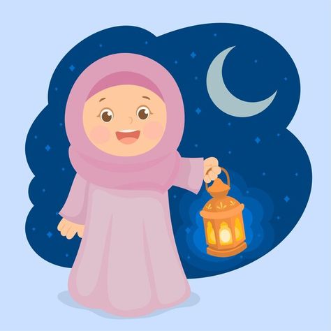 Ramadan Cartoon, Ramadan Lamp, Arabic Lamp, Holding Lantern, Arabic Lantern, Ramadan Clipart, Poster Ramadhan, Lantern Ramadan