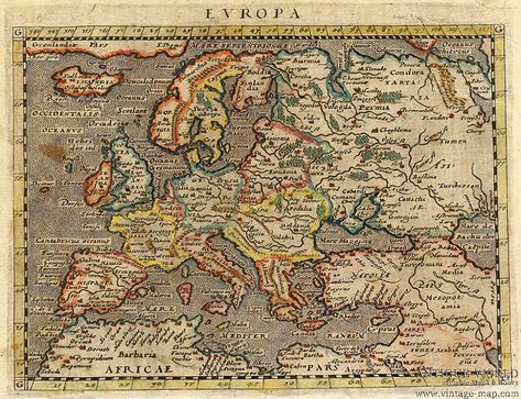 vintage maps | ... 1604) - Antique Maps and Historical Atlases - Goetzfried Antique Maps Europe Geography, Global Map, Europe Continent, Map Projects, Medieval Europe, Medieval Life, Ancient Maps, Collage Vintage, Europe Map