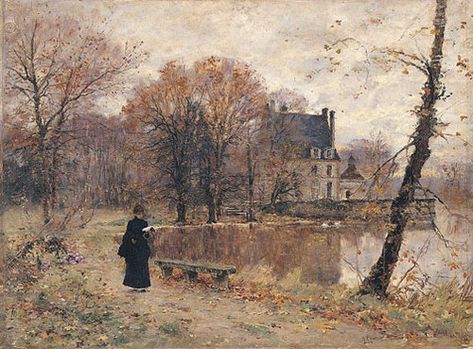 Armand Charnay, Park of Sansac (Indre-et-Loire) 1885 Rennaissance Art, Alberto Giacometti, Camille Pissarro, Hur Man Målar, Saint Germain, Art Moderne, Pretty Art, Impressionism, Painting Inspiration