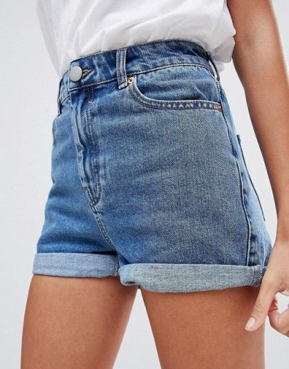 Jean Short Outfits, Rok Mini, Outfits Mit Shorts, Rock Outfit, Trendy Swimwear, Mom Shorts, Denim Design, Summer Fashion Outfits, Short En Jean