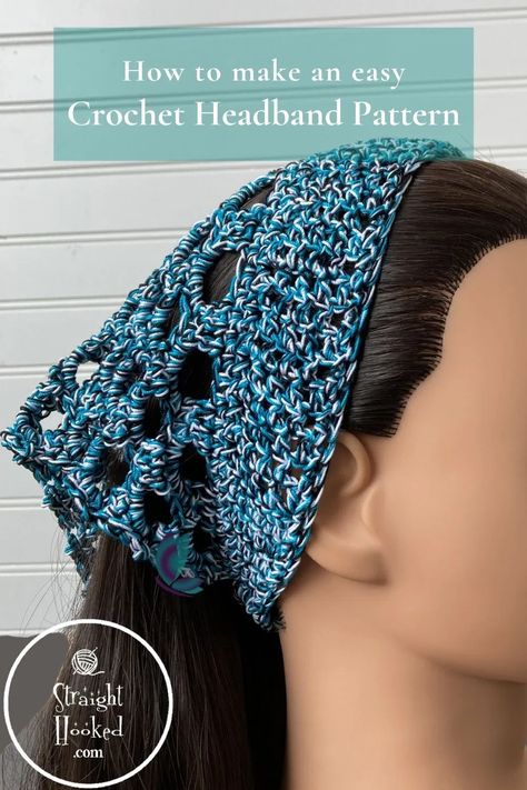 Diy Crochet Headband, Kerchief Pattern, Crochet Kerchief, Crochet Headband Free, Easy Crochet Headbands, Summer Headband, Crochet Hairband, Crochet Headband Pattern Free, Crochet Bandana