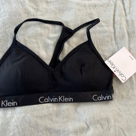 Calvin Klein Black Womenswear Size M Cheap Sleeveless Satin Intimates, Black Bras For Teenagers, Calvin Klein Fitted Swimwear, Calvin Klein Thong Set, Bra Hscks, Cheap Black Bra With Lace Trim, Sports Bras Calvin Klein, Black Summer Bra For Loungewear, Black Loungewear Bra