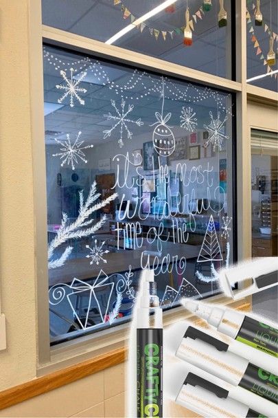 Here are the liquid chalk markers I used for the window display in the art room - would be so fun at home too! http://liketk.it/2GYcd #liketkit @liketoknow.it #LTKholidayathome #LTKholidaystyle Shop your screenshot of this pic with the LIKEtoKNOW.it shopping app @liketoknow.it.home Senior Infants, Window Markers, Christmas Window Painting, Liquid Chalk Markers, Liquid Chalk, Chalk Markers, Christmas Window, Window Art, Window Painting