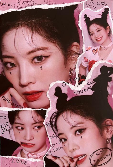 TWICE - Formula of Love: O+T=<3 [3rd Album] - Break it ver Dahyun Scrapbook, Twice Scrapbook, Kpop Scrapbook, Collage Scrapbook Layouts, Formula Of Love, Kim Dahyun, Binder Cover, Collage Scrapbook, Pop Posters