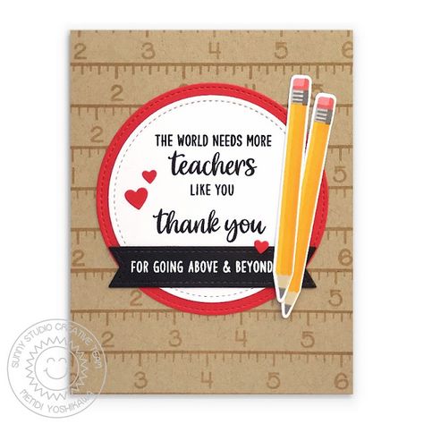 World Stamps, Teacher Appreciation Gift Card, Rainbow Words, Crafty Hobbies, Color My World, Teachers Day Card, Paint Palettes, Teacher Appreciation Cards, Studio Cards