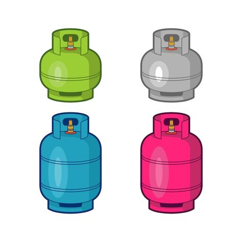 Gas cylinders illustrations template | Premium Vector #Freepik #vector #gas-bottle #gas-cylinder #lpg #gas-tank 3d Printer Designs, Metal Bottle, Gas Tanks, Paper Dolls, Premium Vector, Graphic Resources, Vector Art, Vector Free, Doodles