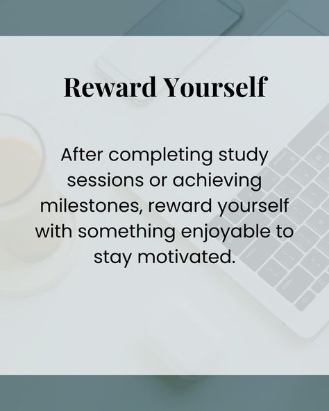 Feeling drained from all the studying? Let’s talk about the importance of rewarding yourself! 🎉 First, be sure to visit my Blog (link in profile), and signup for my weekly Newsletter there! ✨ Here’s why it’s crucial: 🏆 Celebrate achievements: Recognize your hard work and accomplishments, no matter how small. 🌟 Stay motivated: Knowing there's a reward waiting at the finish line can keep you focused and driven. 🎈 Boost morale: Treating yourself to something enjoyable provides a w... Rewarding Yourself, If You're Tired Learn To Rest Not Quit, Feeling Drained, Reward Yourself, Weekly Newsletter, Stay Motivated, Finish Line, How To Stay Motivated, Hard Work