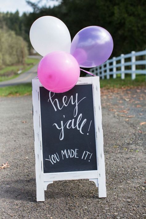 "Hey Y'all" Chalkboard Sign from a Cowgirl Birthday Party Roundup on Kara's Party Ideas | KarasPartyIdeas.com (6) Baby Shower Ideas For Girls Themes, Rodeo Birthday Parties, Cow Birthday Parties, Western Birthday Party, Rodeo Party, Horse Birthday Parties, Country Birthday, Cowboy Birthday Party, Western Birthday