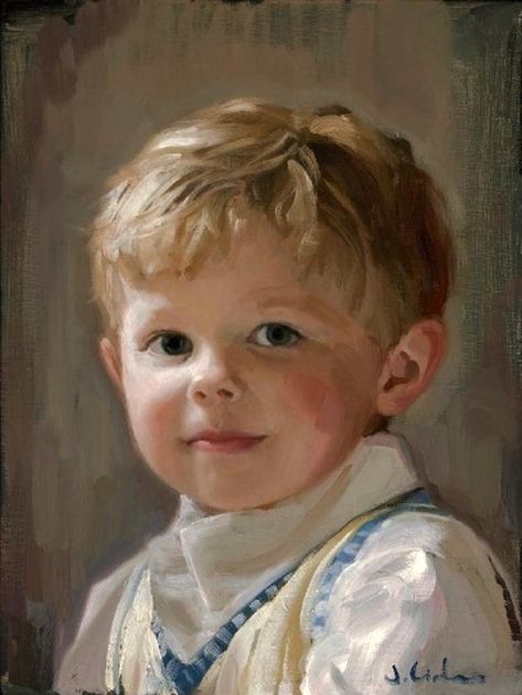 JonathanLinton portraits Child Portrait Painting, Acrylic Portrait Painting, Painting Kids, Portrait Background, Pastel Portraits, Oil Painting Portrait, Oil Portrait, Baby Portraits, Paintings I Love