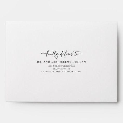 Deliver To Envelope, Save The Dates Wedding, Save The Dates, Modern Calligraphy, Wedding Saving, White Envelope, White Envelopes, Classic White, Save The Date