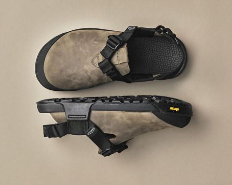 Bedrock Mountain Clog in driftwood gray nubuck Bedrock Mountain Clog, Leather Clogs, Clogs, Grey, Leather