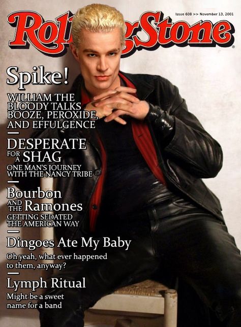 Buffy The Vampire Slayer Poster, Rolling Stone Magazine Cover, Sarah Michelle Gellar Buffy, Spike Buffy, Rolling Stone Magazine, James Marsters, Beatiful People, Photo Arts, David Boreanaz