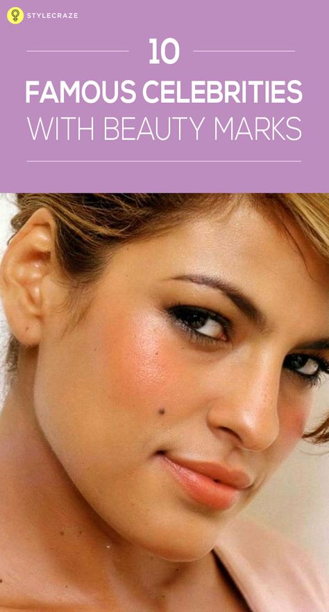 Eva Mendes is considered to be one of the sexiest women. Her smile is very attractive and the mole above her lip makes her smile even more beautiful. Beauty Mark Above Lip Aesthetic, Models With Moles On Face, Beauty Spot Tattoo Face, Beauty Moles On Face, Women With Moles On Face, Beauty Spot Makeup, Attractive Moles On Face, Beauty Mark Above Lip, Beauty Mark Tattoo Face