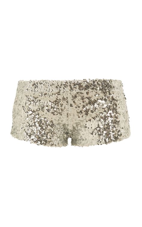 Dash Sequined Mini Shorts By Siedrés | Moda Operandi Sparkle Shorts, Glitter Shorts, Fest Outfits, Sequin Short, Metallic Shorts, Jupe Short, Sequin Shorts, Mini Shorts, Looks Vintage