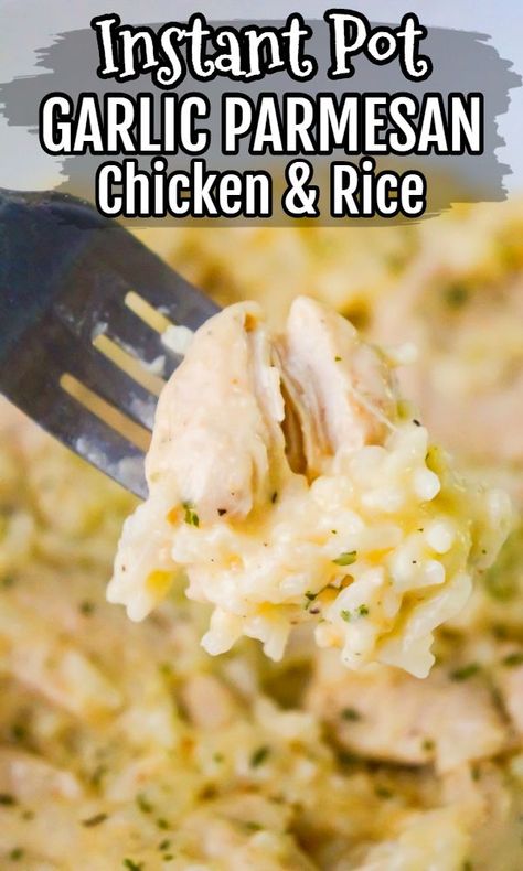 Garlic Parmesan Chicken And Rice, Parmesan Chicken And Rice, Chicken Breast Instant Pot Recipes, Instant Pot Garlic Parmesan Chicken, Instapot Recipes Chicken, Pressure Cooker Recipes Chicken, Chicken And Rice Recipe, Easy Pressure Cooker Recipes, Pressure Cooking Recipes