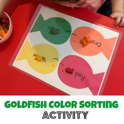 GOLDFISH COLOR SORTING ACTIVITY - Teacher Turned Mom Goldfish Sorting Printable, Water Theme Preschool, Preschool Small Group, Aba Activities, Dr Seuss Preschool, Color Sorting Activities, Teaching Babies, Parents Love, Small Group Activities