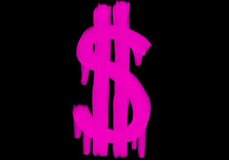 Pink Dollar Sign, Dollar Sign, Laptop Skin, Neon Pink, Independent Artist, Laptop, Neon, Signs, Skin