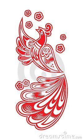 Illustration of Russian national pattern Firebird on a white background. Vector drawing. EPS. Russian Firebird Tattoo, Firebird Drawing, Firebird Tattoo, Bird Logo, Creativity Inspiration, Fire Bird, Vector Drawing, Firebird, A White Background