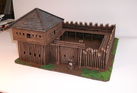 Palisade Fortress Wooden Castle, Toy Castle, Snug Room, Game Terrain, Tabletop Rpg Maps, Landscape Model, Wargaming Terrain, Minecraft Blueprints, Fantasy House