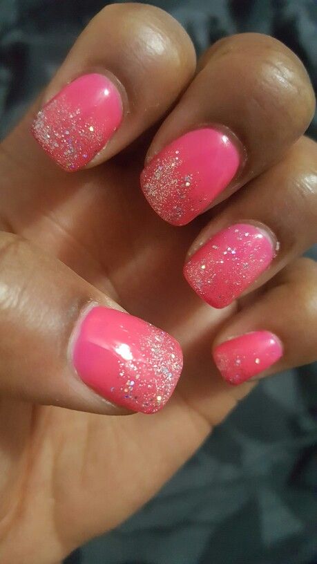 Nails Barbie Pink Nails, Pink Glitter Nails, Hot Pink Nails, Beautiful Flowers Pictures, Purple Nails, Flower Pictures, Glitter Nails, Pink Nails, Beautiful Nails