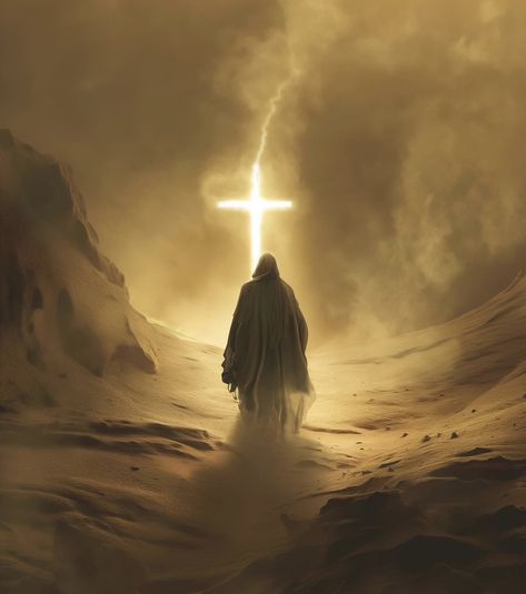 Thou I Walk Through The Valley Psalm 23, Church Artwork, I Will Fear No Evil, Jesus Background, Fear No Evil, Biblical Artwork, Catholic Beliefs, Walk With God, Religious Tattoo