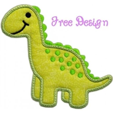 Free Applique Designs | FREE Darling Dino Applique Applique Designs Free, Dino Applique, Free Applique Patterns, Embroidery Designs Free, Baby Applique, Pillow Embroidery, Sewing Appliques, Machine Applique, Machine Embroidery Applique