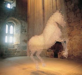 Stella McCartney's Stunning Swarovski Horse Sculpture - The Beading Gem's Journal Luxury Installation, Crystal Installation, Swarovski Chandelier, Swarovski Crystal Figurines, Crystal Lighting, Crystal Figurines, Horse Sculpture, Equine Art, Crystal Palace