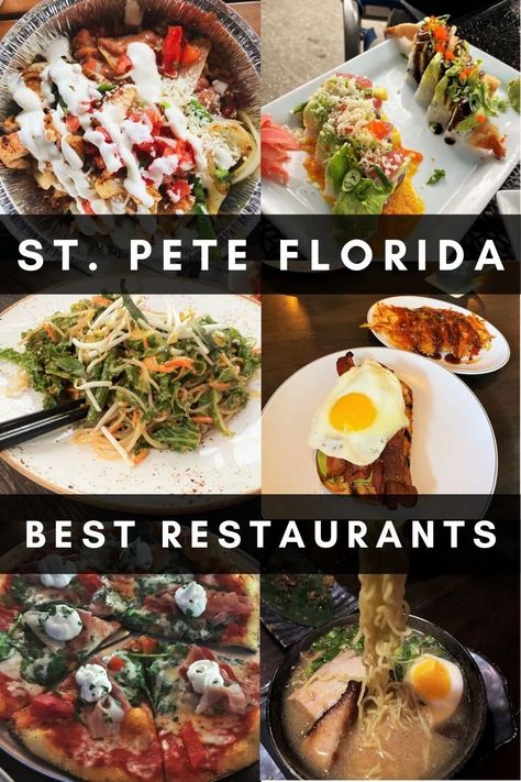 Best Places To Eat In St Petersburg Fl, St Pete Restaurants, St Pete Beach Florida Restaurants, St Petersburg Florida Restaurants, Tampa Vacation, Sisters Trip, Sunshine City, St Pete Florida, Dreamy Destinations