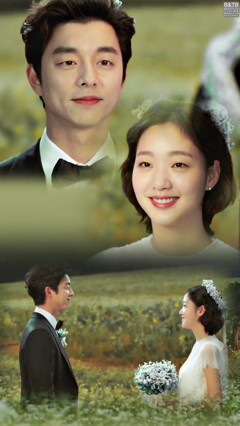 Made by: BeautyAndTheBigBoss Shared by Gladden from Tumblr Goblin Wallpaper Kdrama, Goblin The Lonely And Great God, Goblin Gong Yoo, Goblin Korean Drama, Goblin Kdrama, Korean Couple Photoshoot, Korean Drama Quotes, Asian Love, Kim Go Eun