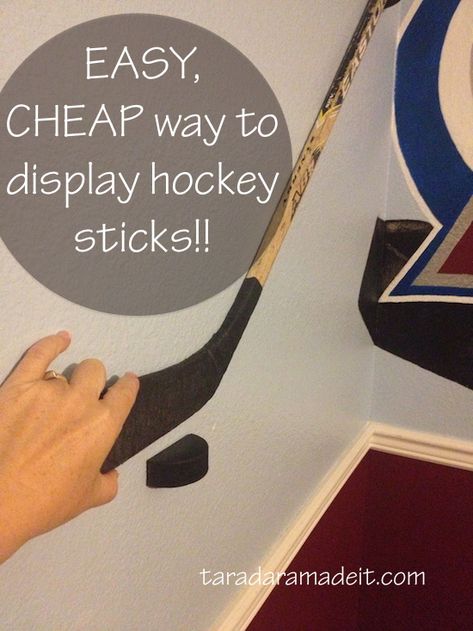 Hockey Stick Crafts, Hockey Crafts, Quotes Girlfriend, Hockey Bedroom, Light Up Canvas, Hockey Decor, Hockey Room, Boys Hockey, Hockey Baby