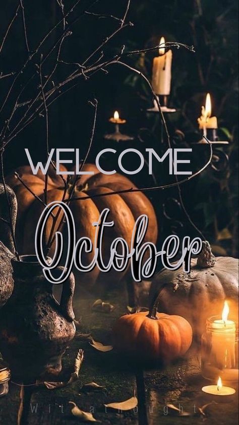 Welcome October Quotes Inspirational, Hello October Aesthetic, Hello October Wallpapers, October Photos, October Feels, October Welcome, Hello October Images, Spooky Photography, October Wallpapers