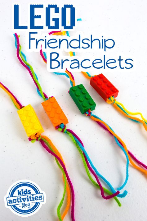 30 Activities To Do With Kids When You're Stuck At Home Lego Bracelet, Maker Fun Factory Vbs 2017, Lego Hand, Maker Fun Factory Vbs, Friendship Crafts, Lego Camp, Maker Fun Factory, Lego Jewelry, Diy Lego