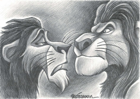 Lion King Tattoo, Black Art Tattoo, Disney Drawings Sketches, Prismacolor Art, Disney Paintings, Disney Art Drawings, Cool Pencil Drawings, Pencil Drawings Easy, Disney Sketches