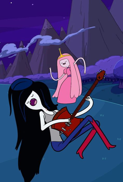 Froggie Drawing, Princess Bubblegum And Marceline Costume, Bubble Gum And Marceline, Princess Bubblegum Costumes, Marceline Costume, Purple Cartoon Characters, Bubblegum Adventure Time, Marceline Princess Bubblegum, Marceline Cosplay