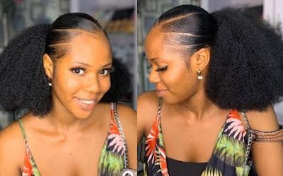 50 IMAGES: The Best and Most Recent Gel Hairstyles For Black Ladies Latest Packing Gel Hairstyle, Black Hair Gel, Packing Gel, Gel Hairstyles, Ponytail Hairstyle Ideas, Hairstyles For Black Ladies, Natural Hair Ponytail, Natural Hair Wedding, Hairstyles For Ladies