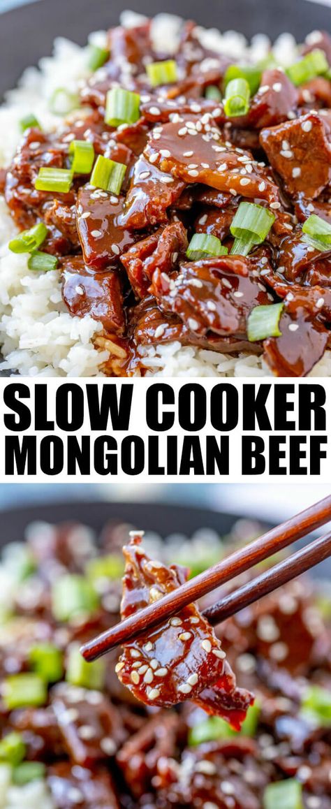 Slow Cooker Mongolian Beef, Crockpot Meal, Food Keto, Cibo Asiatico, Mapo Tofu, Mongolian Beef, Crockpot Dishes, Crock Pot Slow Cooker, Dinner Food