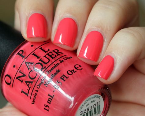 Opi Live Love Carnival, Opi Summer 2024, Opi Summer Colors, Opi Nail Polish Colors Summer 2024, Summer Nail Colors Opi 2024, Opi Bright Pink, Passion Nail Polish Opi, Opi Coral-ing Your Spirit Animal, Carnival Nails