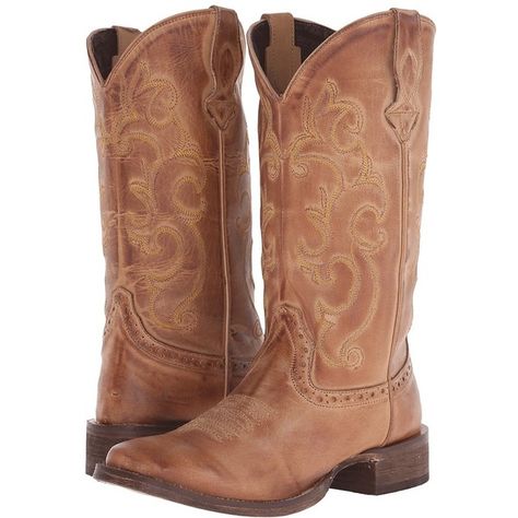 Roper Classic Cowgirl (Tan) Cowboy Boots ($140) ❤ liked on Polyvore featuring shoes, boots, mid-calf boots, western style boots, long leather boots, western boots shoes, tan cowboy boots and tan boots Tan Cowboy Boots, Mid Calf Leather Boots, Classic Cowgirl, Long Leather Boots, Boots Long, Boots Mid Calf, Tan Leather Boots, Leather Cowgirl Boots, Western Style Boots