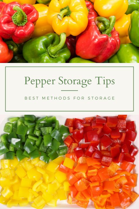 How To Store Green Peppers In Fridge, How To Store Green Peppers, How To Preserve Bell Peppers, Bell Pepper Storage, Best Way To Store Peppers, How To Keep Bell Peppers Fresh Longer, How To Store Peppers In Fridge, How To Store Bell Peppers, How To Keep Peppers Fresh Longer