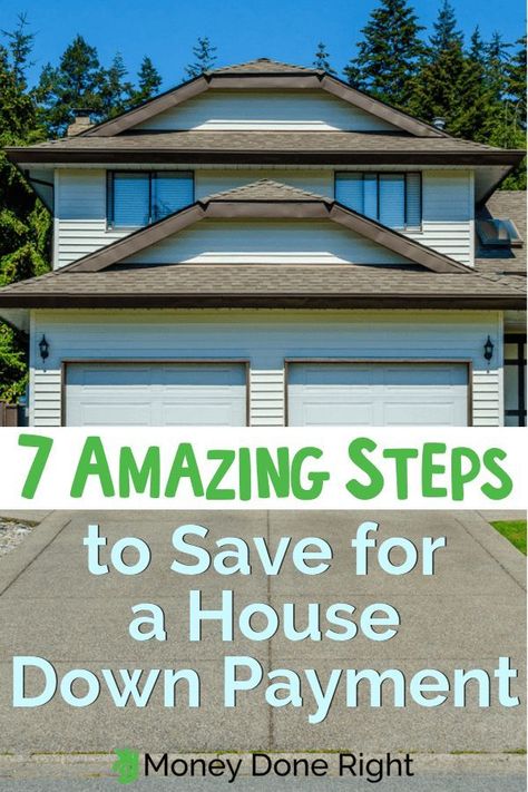 Are you wondering how you can save for a down payment? We've got 7 steps that are foolproof! Let us help you start saving for your down payment today! Save For A House, House Down Payment, Got 7, House Tips, Savings Planner, Savings Strategy, Down Payment, Create A Budget, Savings Plan