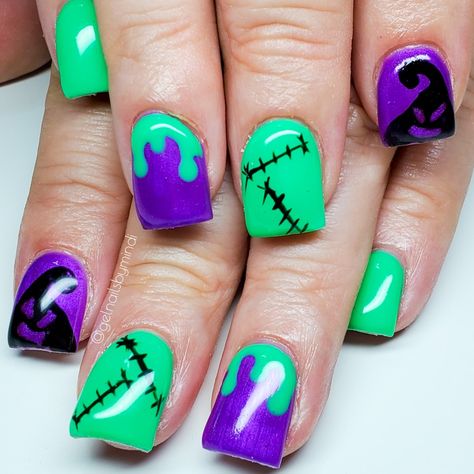 Boogie Nails Acrylic, Boogeyman Nails, Oogey Boogey Nails, Boogie Man Nails Acrylic, Oogy Boogy Makeup, Boogie Man Nails, Oogie Boogie Nails Acrylic, Boogie Nails, Oogie Boogie Nails