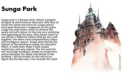 Sunga Park Artist Page, Sunga Park Artist Research Page, Gcse Art Architecture, Sunga Park, Portfolio Format, Artist Research Page, Gcse Sketchbook, Art Identity, Igcse Art