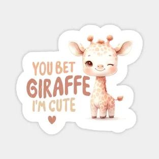 YOU BET GIRAFFE IM CUTE - Cute Animals - Sticker | TeePublic Animal Stickers, Sarcastic Quotes, Funny Quotes, Cute Animals, Funny, Quotes, Animals