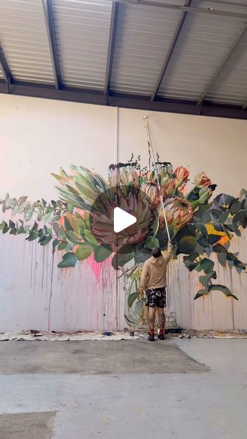 Bastian Allfrey on Instagram: "Flowers in industrial" Scale Painting, Paintings Of Flowers, Instagram Flowers, Organic Forms, The Painter, Organic Form, Painting Techniques, Flower Painting, Home Art