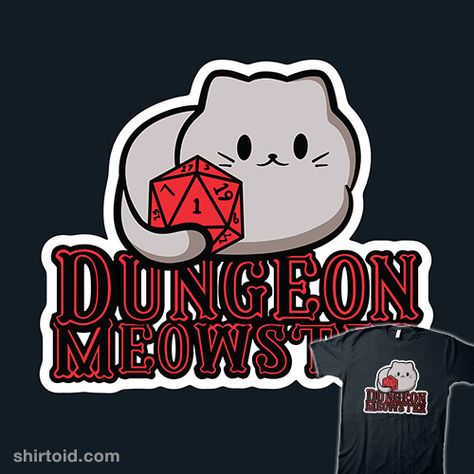 Meowster of Dungeons #cat #cats #d20 #dungeonmaster #dungeonsanddragons #fishbiscuit #roleplaying #rpg Dragon Cat, One Month Old, Navy Style, 2 Kids, Dec 25, Dungeon Master, 3 Kids, 4 Kids, Dungeons And Dragons