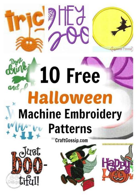 10 Free Halloween Machine Embroidery Designs – Needle Work Free Fall Machine Embroidery Designs, 4x4 Embroidery Designs Free, Free Machine Embroidery Designs Downloads Pes, Halloween Machine Embroidery Designs, Embroidery Machine Projects, Halloween Applique Designs, Stitchery Patterns, Embroidering Machine, Embroidery Felt