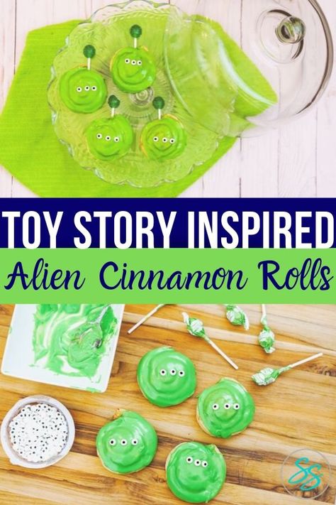 Make breakfast fun again with these easy Toy Story cinnamon rolls! #toystory #recipe #toystoryfood #easytomake #breakfast Toy Story Themed Breakfast, Toy Story Snacks, Disney Camp, Themed Breakfast, Toy Story Food, Theme Dinners, Disney Camping, Fun Breakfast, Disney Recipes